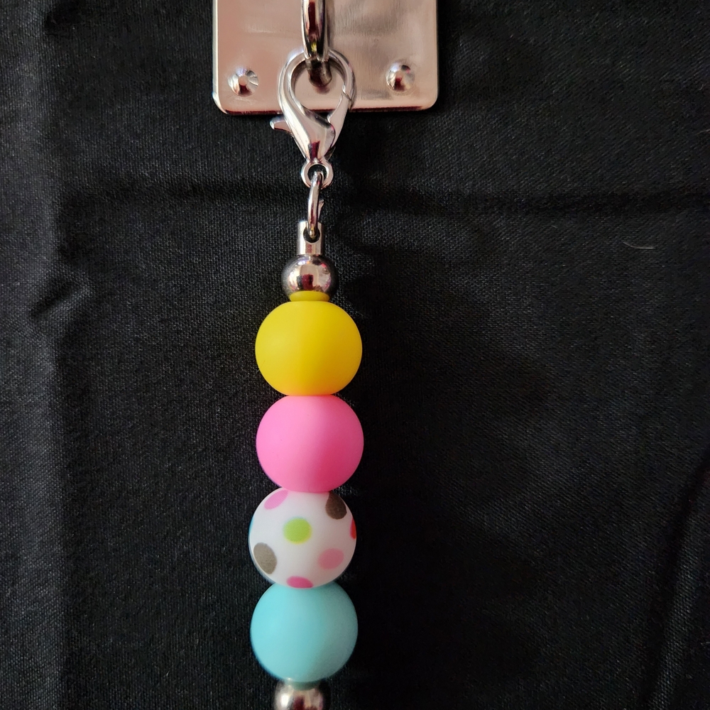 Vibrant Beaded Tumbler Charm